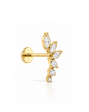 Dynasty Cluster Flat Back Stud Earring