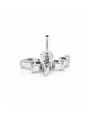 Dynasty Cluster Flat Back Stud Earring