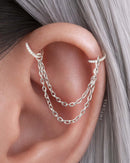 ear piercing chain charm titanium 