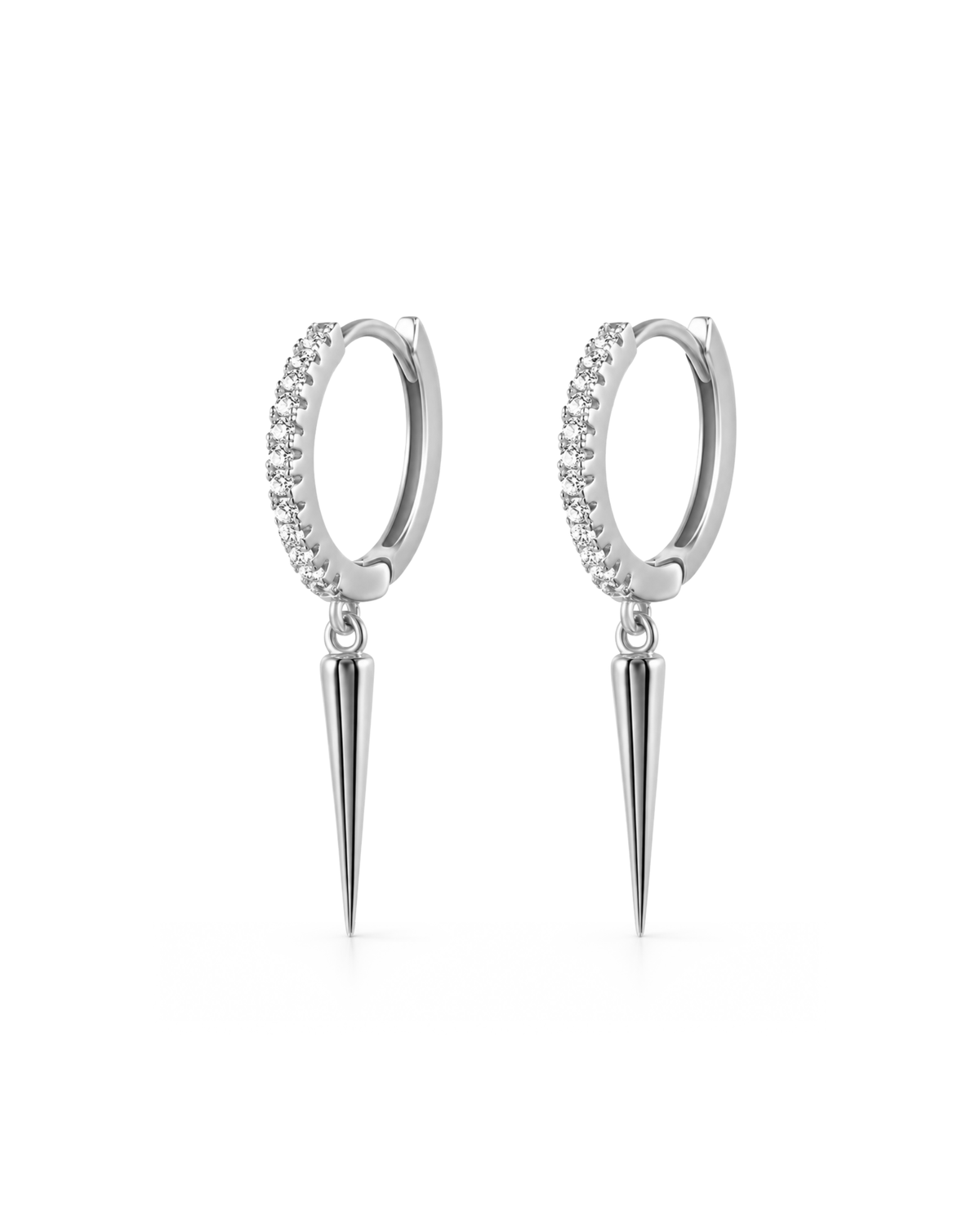 Eli Spike Huggie Hoop Earrings
