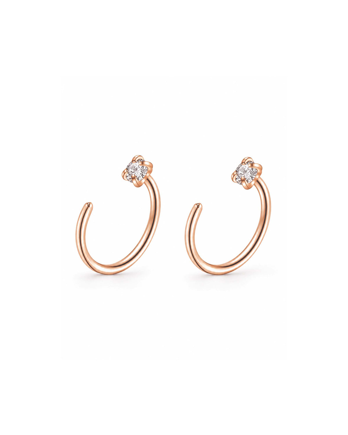 Em Minimalist Open Hoop Earrings