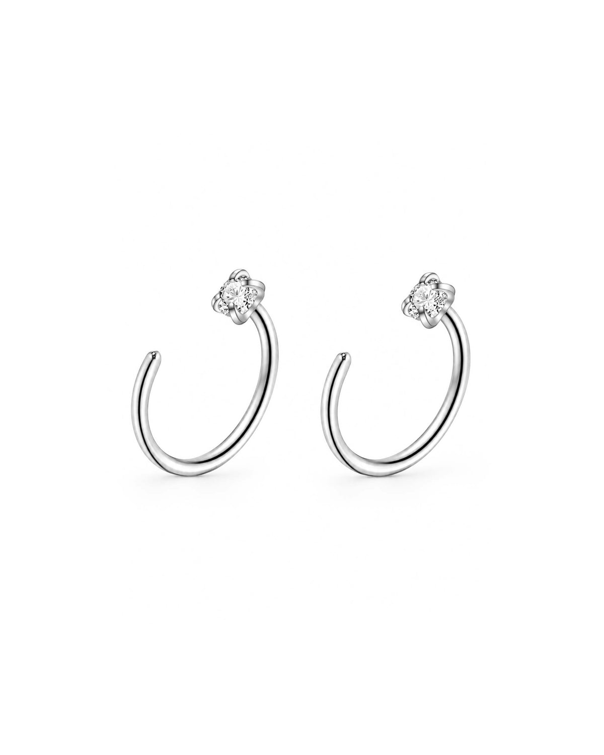 Em Minimalist Open Hoop Earrings