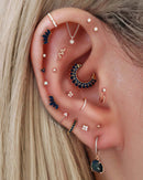 Ember Link Chain Ear Piercing Earring Stud