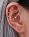 Ember Link Chain Ear Piercing Earring Stud