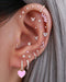 Ember Link Chain Ear Piercing Earring Stud