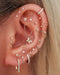 Ember Link Chain Ear Piercing Earring Stud