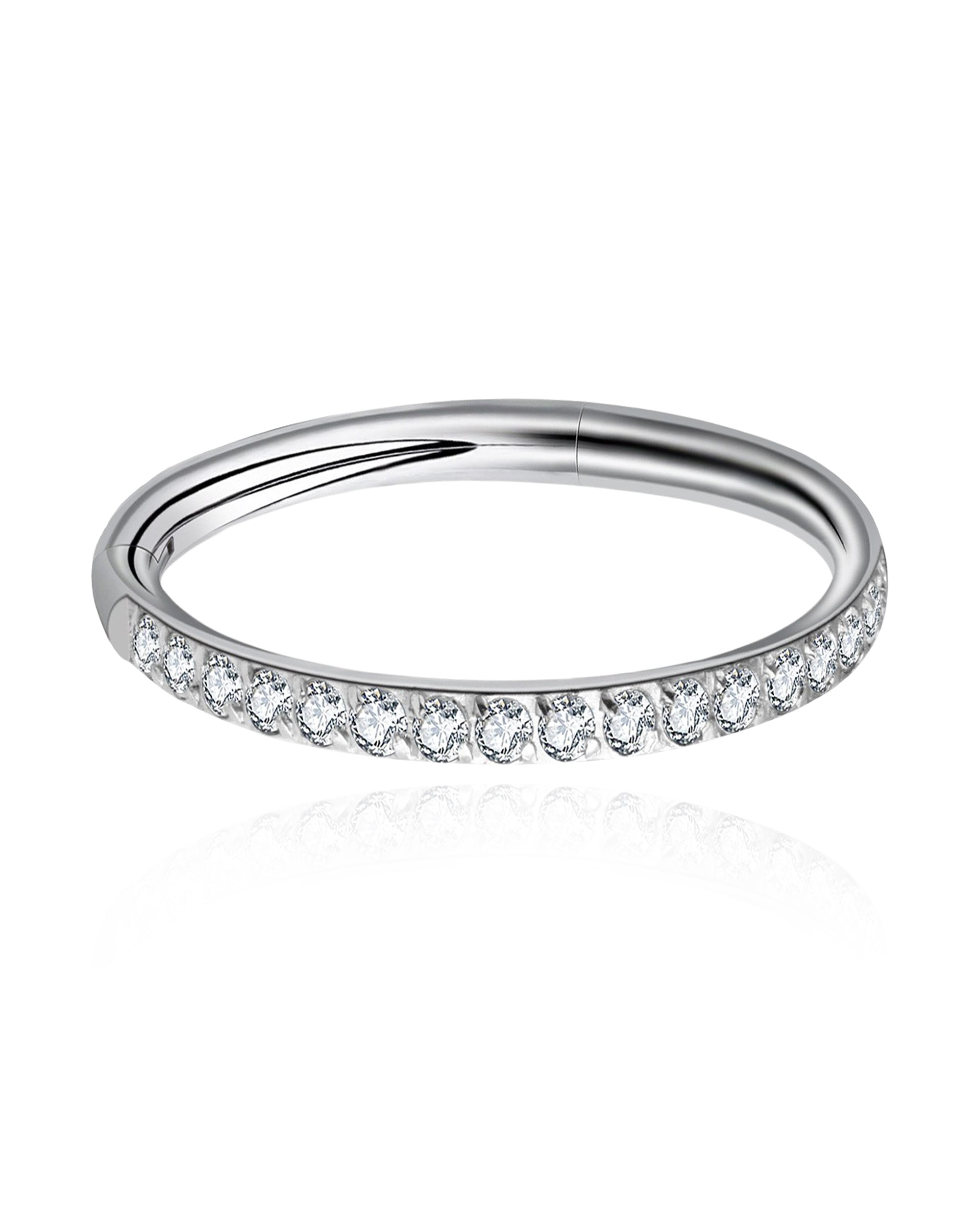Pretty ear piercing ring clicker cartilage earring for women - www.Impuria.com #earpiercing