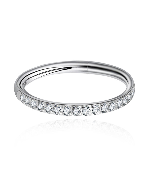 Pretty ear piercing ring clicker cartilage earring for women - www.Impuria.com #earpiercing