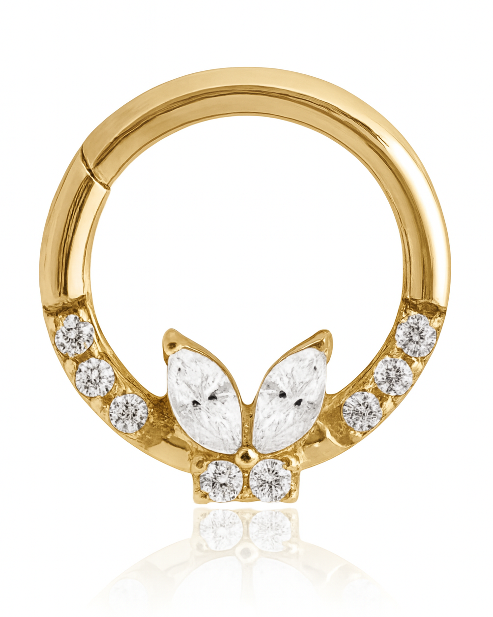 Twinklefly Butterfly Daith Ear Piercing Ring Hoop Clicker