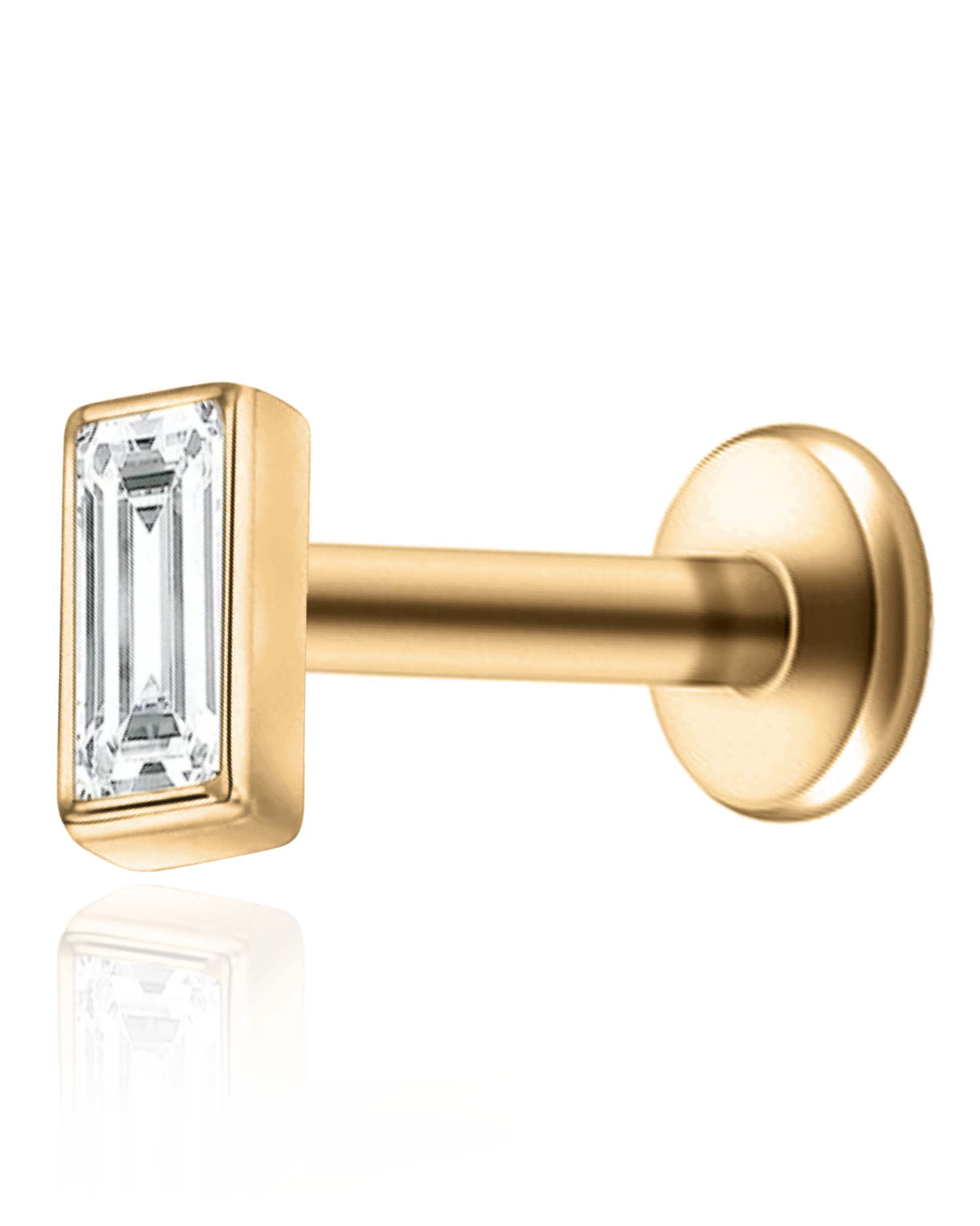Lucine Baguette Flat Back Stud