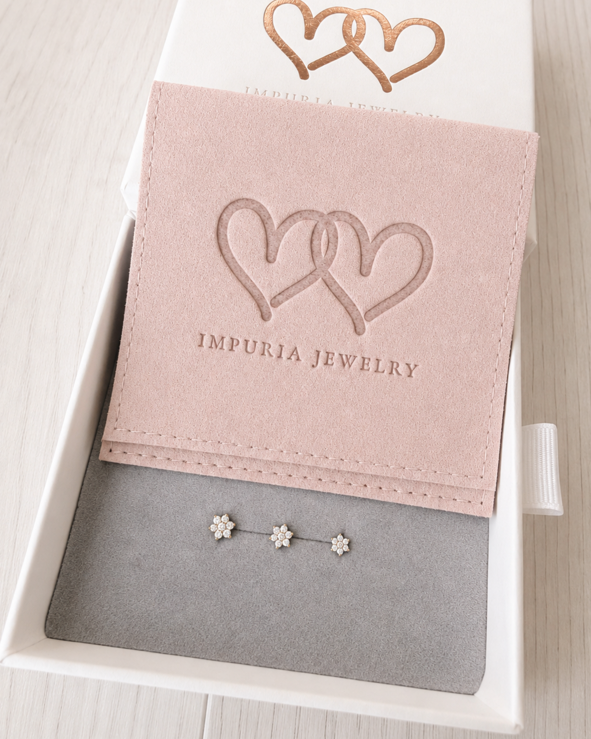 Miki Flower Flat Back Stud