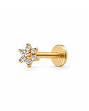 Miki Crystal Flower Ear Piercing Earring Stud Set