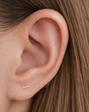 Rae Bar Flat Back Stud Earring