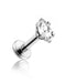 Marquise Cartilage Earring Stud Stainless Steel Internally Threaded - www.Impuria.com #earpiercings