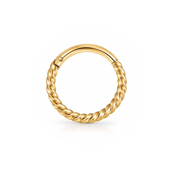 Samara Twisted Hoop Clicker | Cartilage Ear Piercing Jewelry Ring