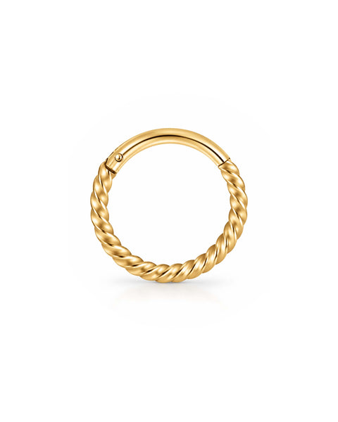 Samara Twisted Hoop Clicker | Cartilage Ear Piercing Jewelry Ring
