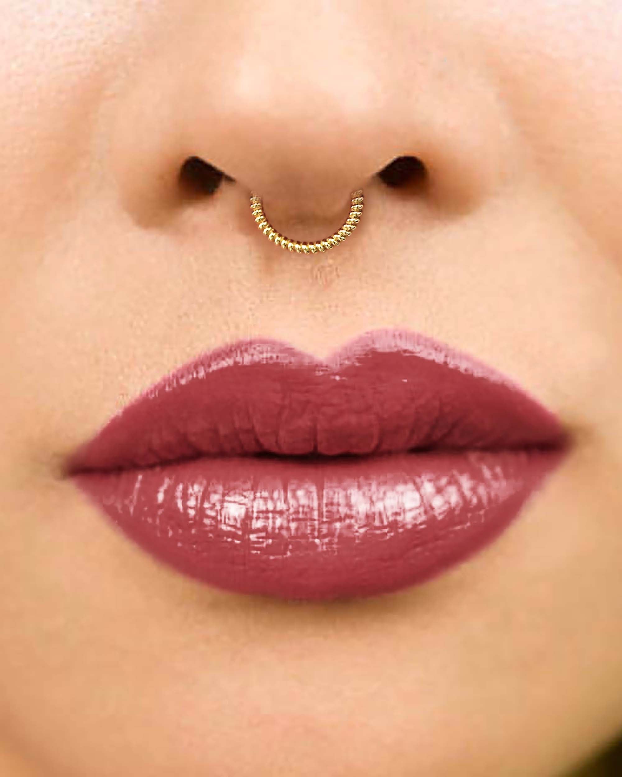 Samara Twisted Spiral Hoop Ring Clicker
