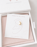 Serena Moon Flat Back Stud Earring