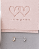 Serena Moon Flat Back Stud Earring