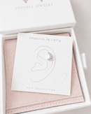 Serena Moon Flat Back Stud Earring