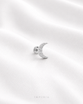 Serena Moon Flat Back Stud Earring