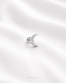 Serena Moon Flat Back Stud Earring