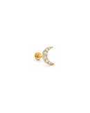 Serena Moon Flat Back Stud Earring