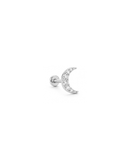 Serena Moon Flat Back Stud Earring