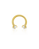 Sparkle Horseshoe Hoop Ring