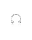 Sparkle Horseshoe Hoop Ring