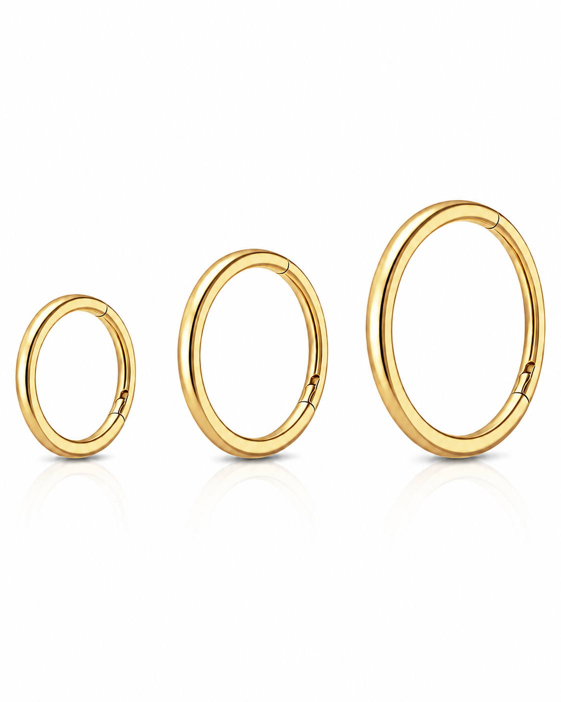 The Polished Tapered Hoop Capsule