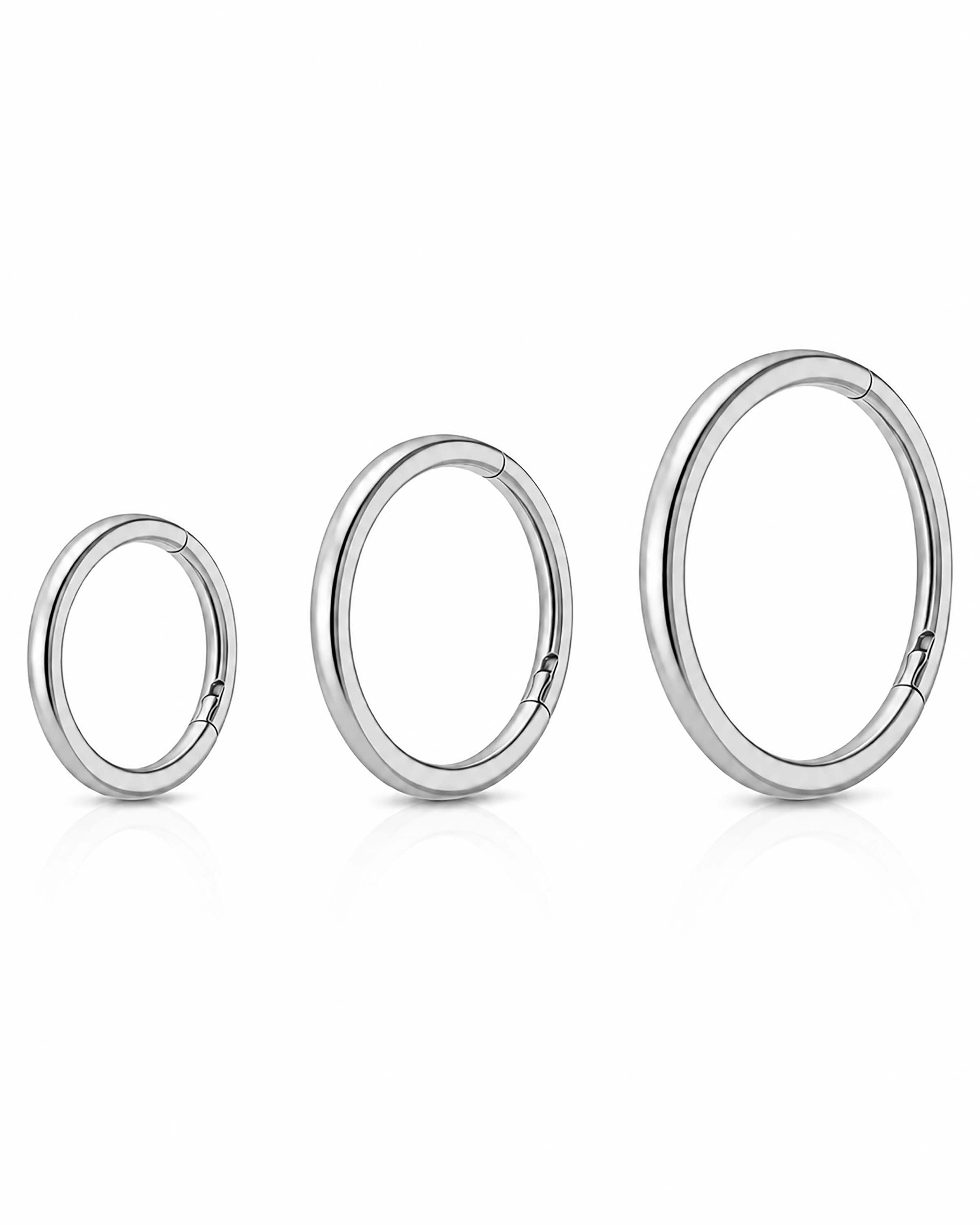 The Polished Tapered Hoop Capsule