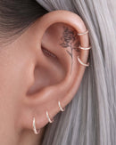 The Polished Tapered Hoop Capsule