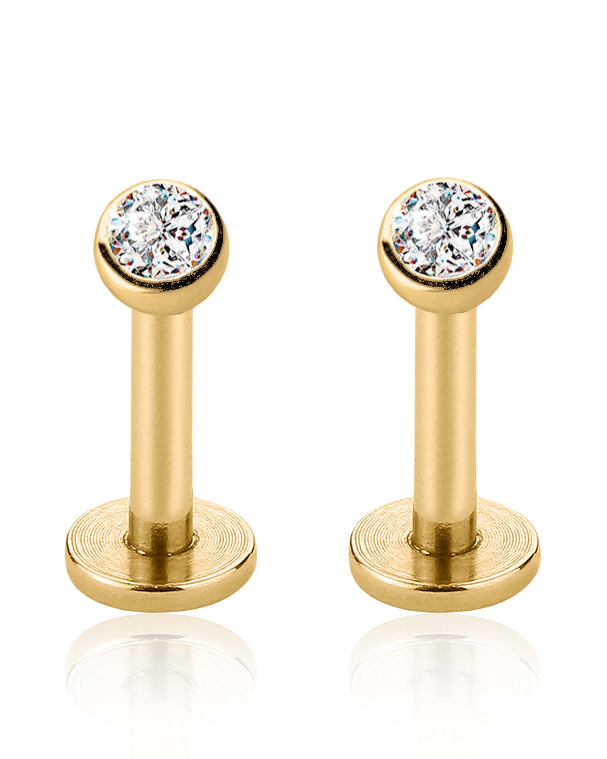 toki bezel ear piercing jewelry