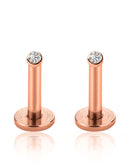 bezel crystal ear piercing jewelry for daily wear