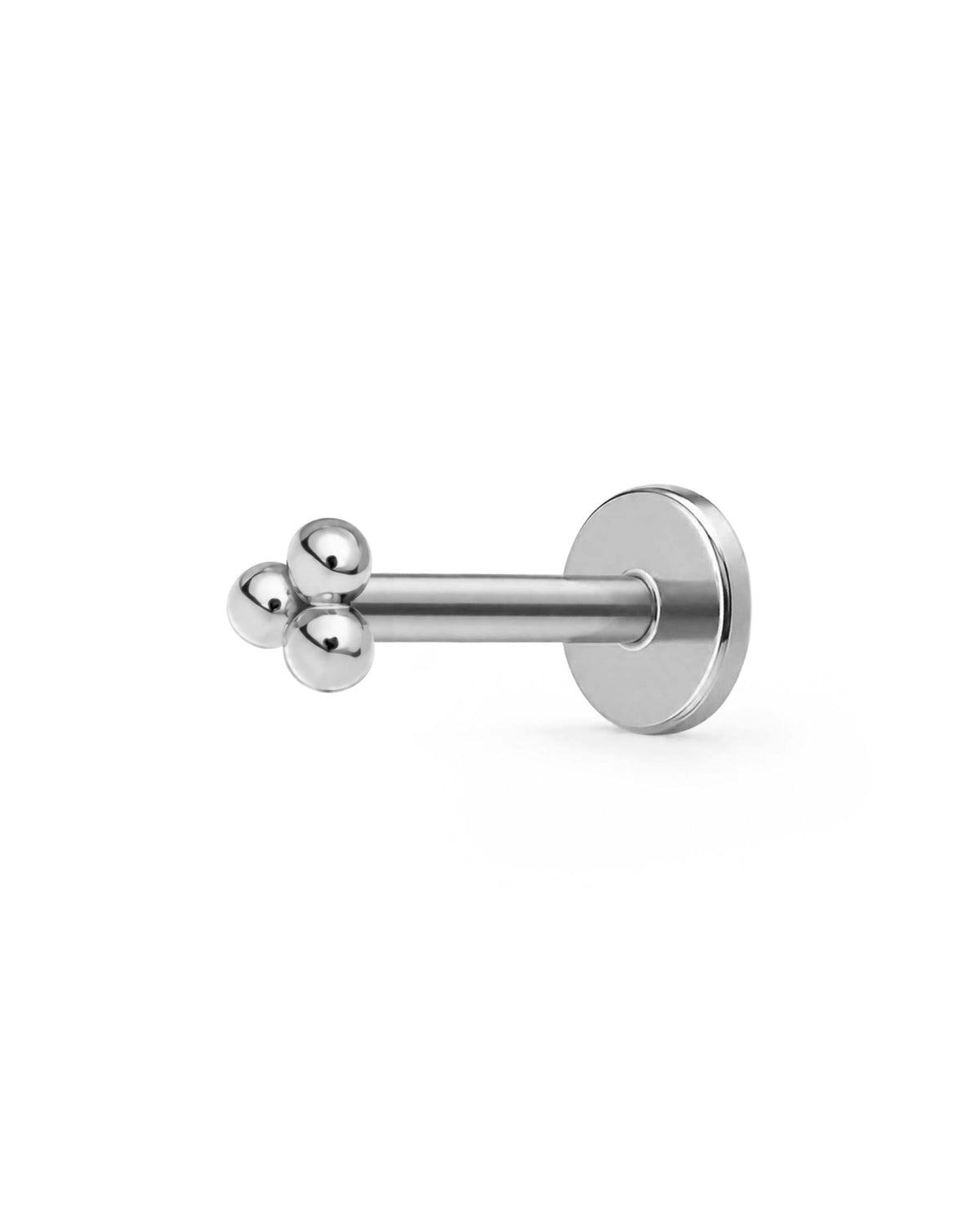 Trinity Triple Beaded Flat Back Stud