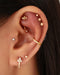 Triple Opal Cartilage Helix Ear Piercing Ideas - www.Impuria.com