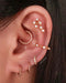 Sterling Silver Ear Cuff Earring Cute Multiple Ear Piercing Curation Ideas for Women - www.Impuria.com