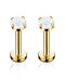 Cute Opal Ear Piercing Jewelry Round Circle Cartilage Helix Tragus Ear Lobe Earring Stud 2mm 2.5mm 3mm - www.Impuria.com