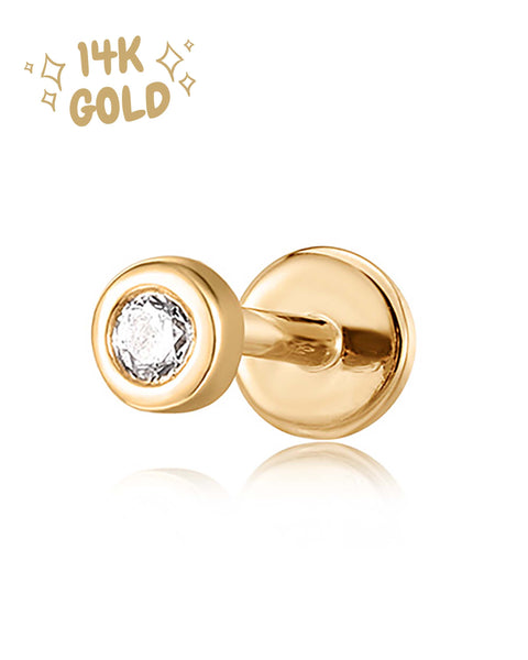 22K Gold Leafed Curve Stud Earrings (3.30G) - Queen of Hearts Jewelry