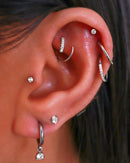 Cute Spiral Rook Ear Piercing Ring Hoop Ideas - www.Impuria.com