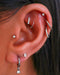 Pretty Multiple Ear Piercing Ideas Crystal Stud Earrings - www.Impuria.com