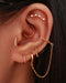 Ear Curation Ideas Crystal Cartilage Helix Tragus Conch Earring Hoop Ring 16G - ideias fofas de piercing na orelha - www.Impuria.com
