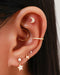 Simple Lightning Bolt Thunder Flat Cartilage Helix Ear Piercing Jewelry Ideas - www.Impuria.com