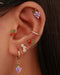 Cute Grape Feminine Multiple Cartilage Helix Ear Piercing Ideas - Impuria.com