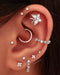 Cute Multiple Ear Piercing Ideas Clover Earring Stud Cartilage Helix Lobe - www.Impuria.com