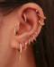 Helix Cartilage Ring Hoop Clicker Earring - Stacked Aesthetic Ear Piercing Ideas for Women for Females - Ideas para perforar la oreja - www.Impuria.com