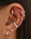 Cute Multiple Spiral Ear Piercing Jewelry Ideas for Women - www.Impuria.com