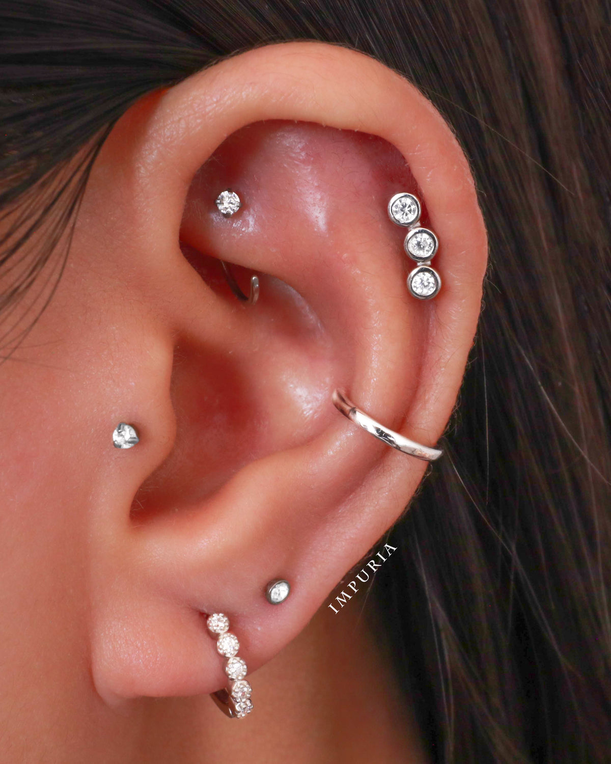 Cute 2021 Ear Piercing Curation Ideas Placement for Cartilage Helix Daith Rook Tragus Conch Earrings - www.Impuria.com