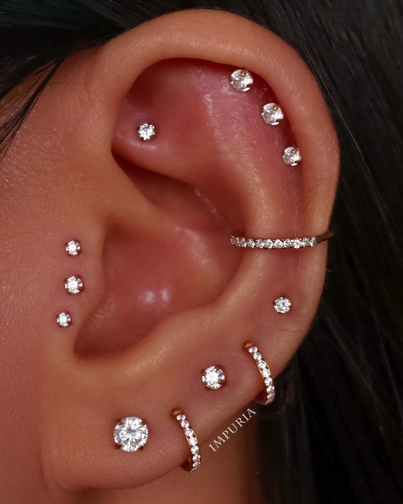 Conch Ear Cuff Earring Cute Cartilage Helix Ear Piercing Ideas for Women - www.Impuria.com